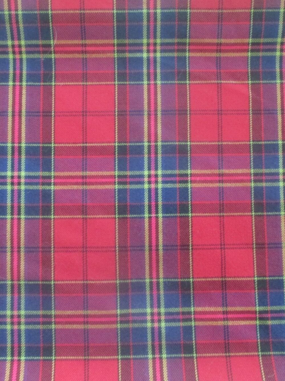 3 Yards Vintage Tartan Plaid Fabric - Picture 2 of 5